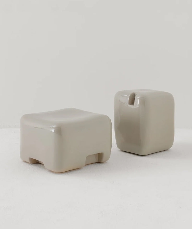 Cobble Tall Side Table & Stool