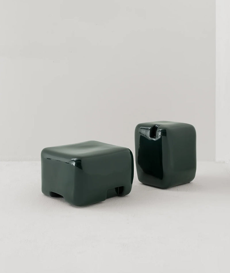 Cobble Tall Side Table & Stool