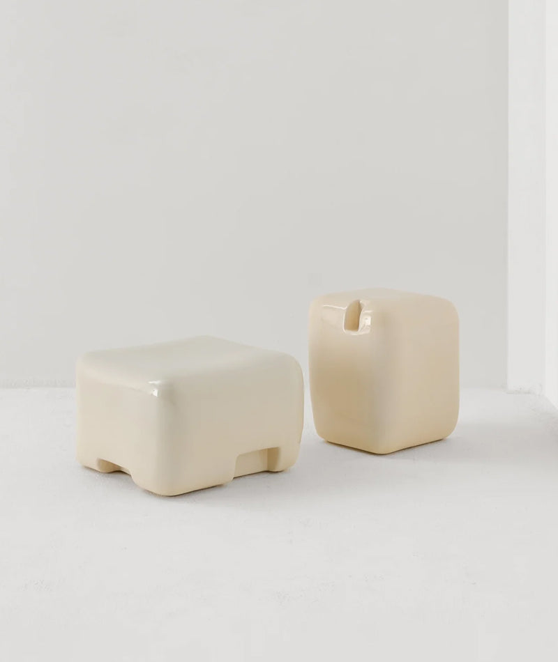 Cobble Tall Side Table & Stool