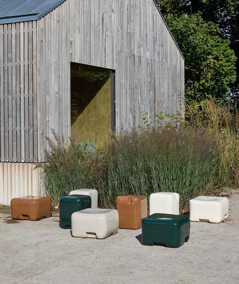 Cobble Tall Side Table & Stool