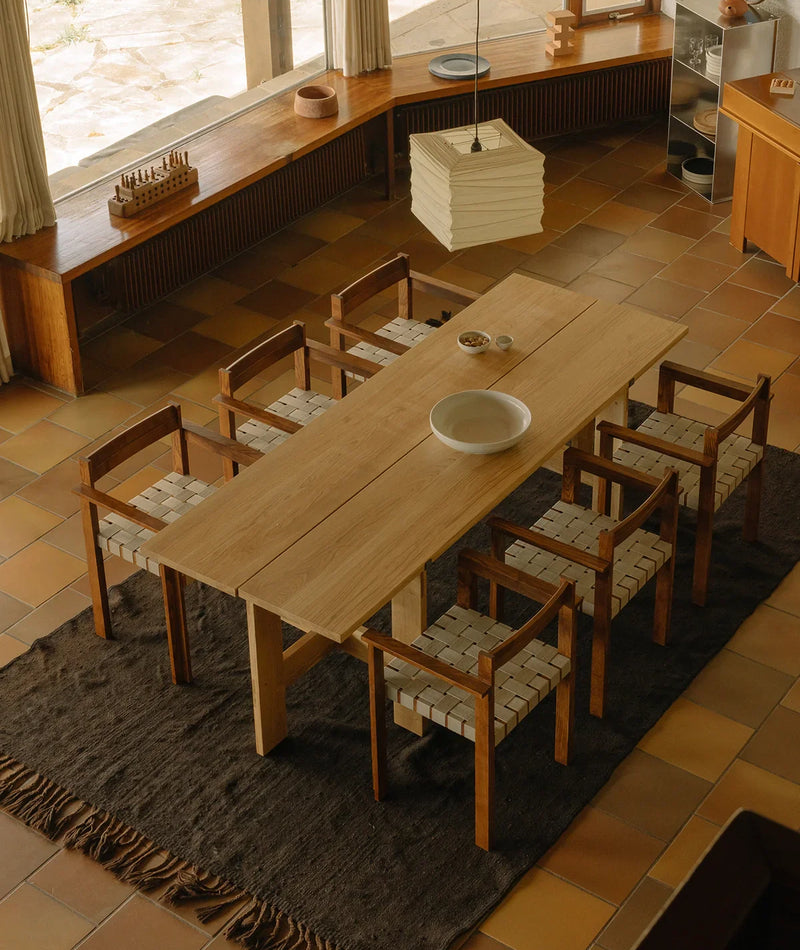 Farmhouse Trestle Table | L220 Planks