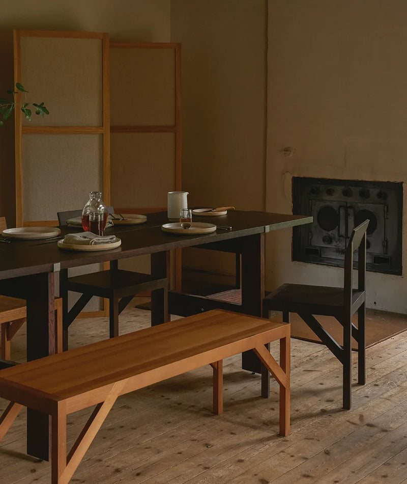 Farmhouse Trestle Table | L220 Planks