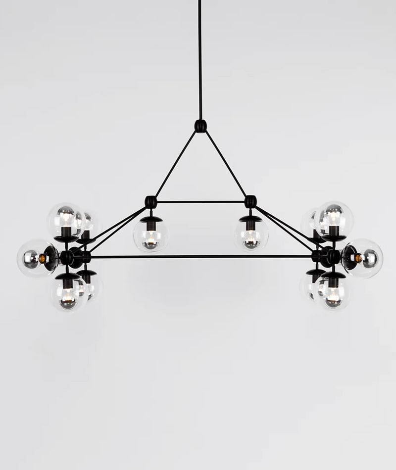 Modo Chandelier - Rectangle, 14 Globes