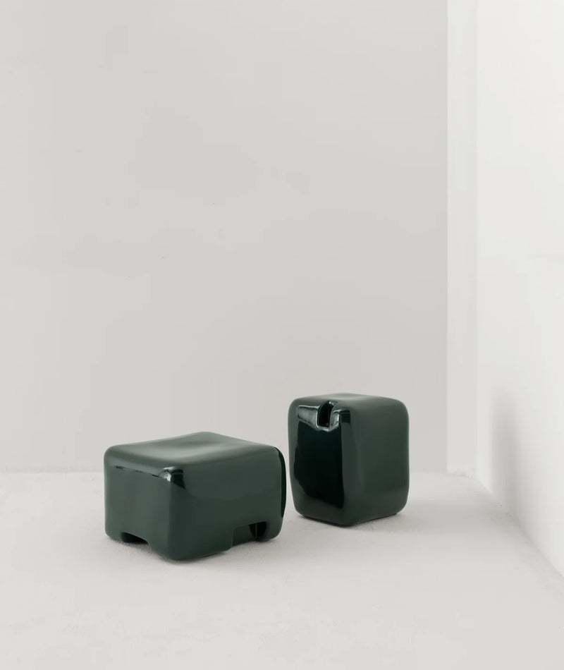 Cobble Tall Side Table & Stool