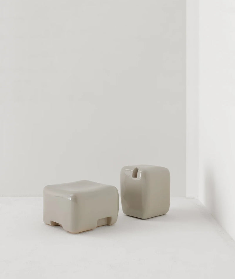 Cobble Tall Side Table & Stool