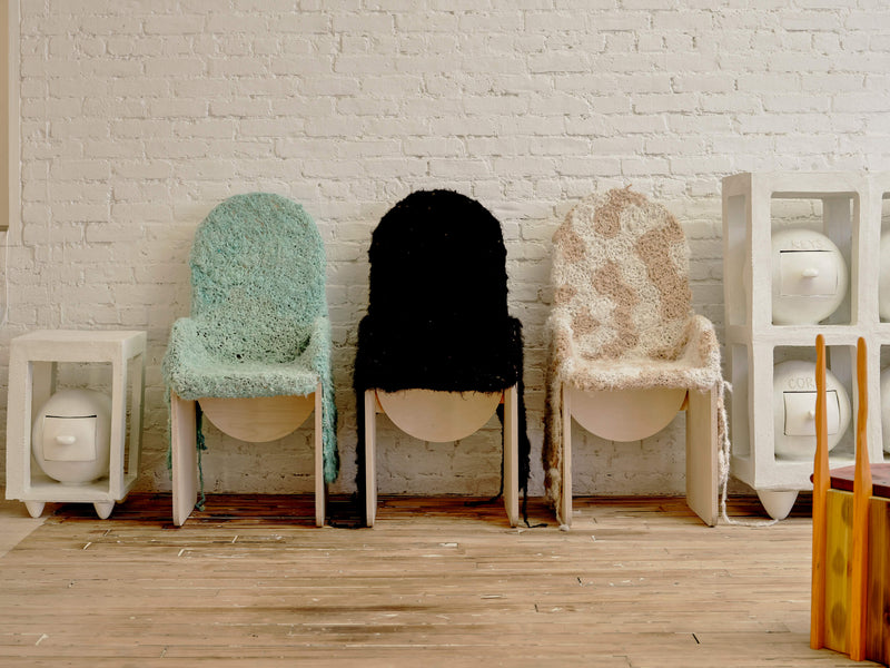 Textile D Chair - Green