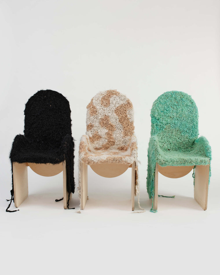 Textile D Chair - Green