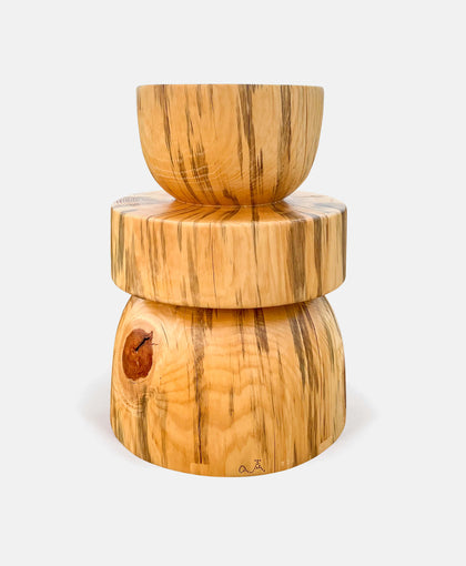 Stool #206 in Spalted Pine
