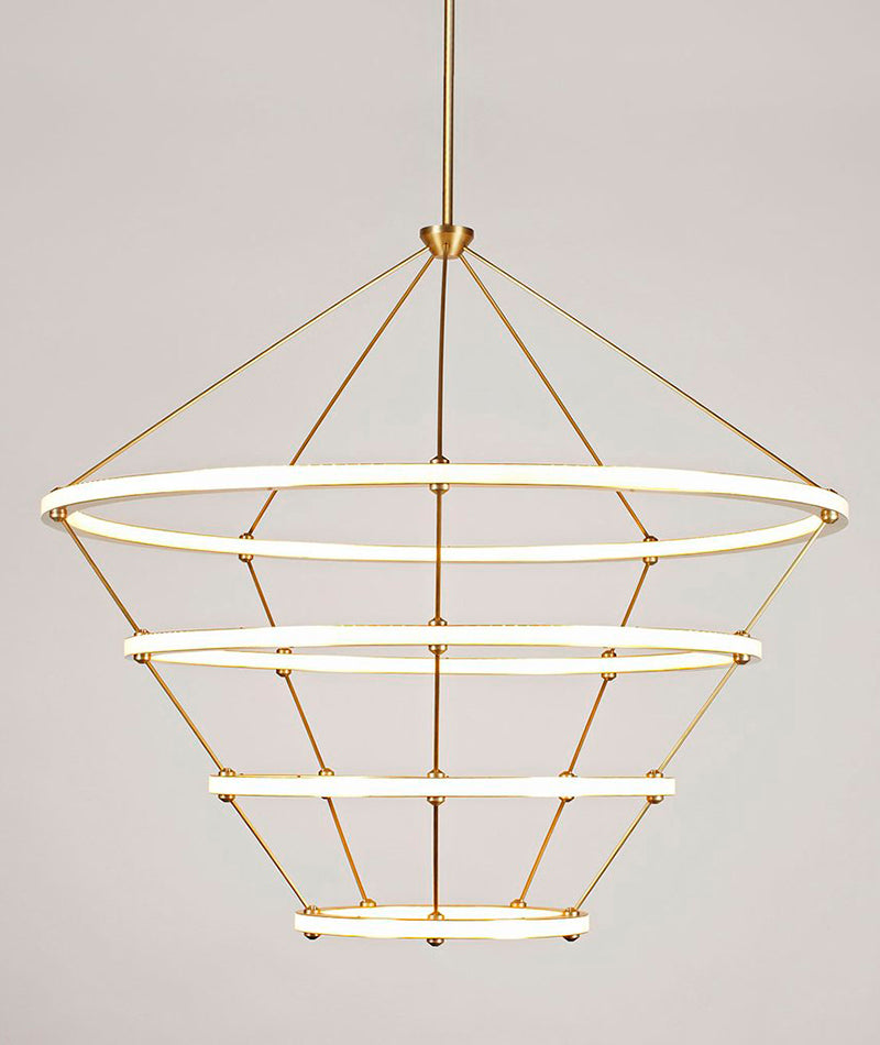 Halo Chandelier - 4 Rings