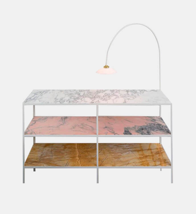 Marble Rack + Lamp